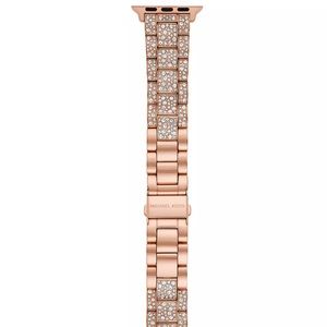 Michael Kors Apple Watch Rose Goldtone Stainless Steel & Crystal
Bracelet